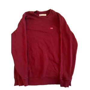 Levi's Men's Cabernet Bailey Logo Crew Neck Long Sleeve Cotton Sweatshirt Medium
